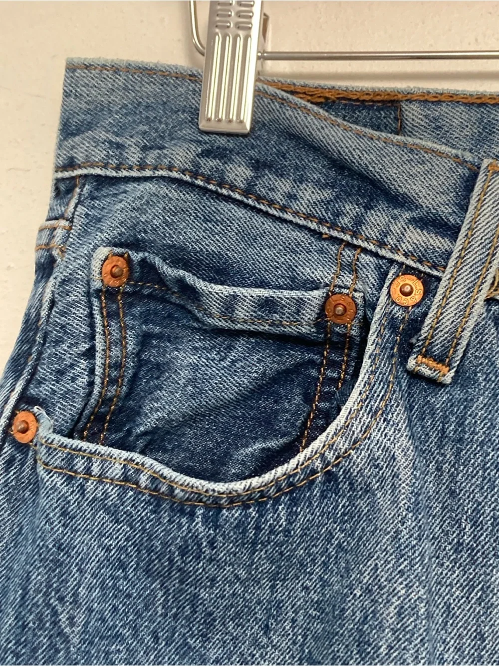 Levi's 501 XX Straight Fit Men's Jeans W35 L32 Blue Button Fly